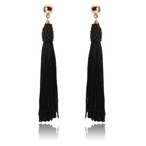 Zeerah ◼️ 2018 Hot Tassel Earrings Black